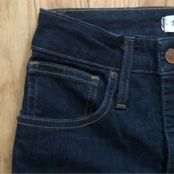 Madewell high-rise dark blue curvy high rise skinny jeans- size 24 - Picture 8 of 11